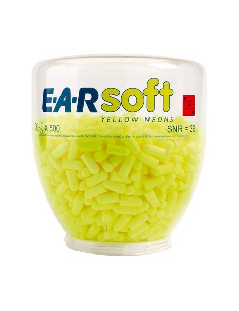 Distributeur de bouchons d'oreille 3M™ E-A-Rsoft™ Yellow Neon PD-01-002