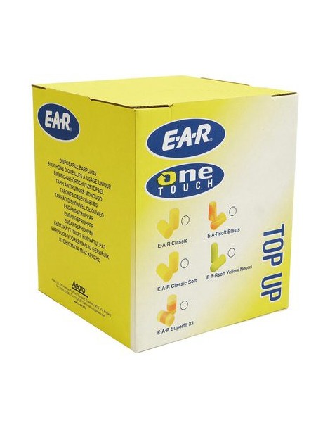 Recharge de bouchons d'oreille 3M™ E-A-Rsoft Yellow Neon, référence PD-01-010